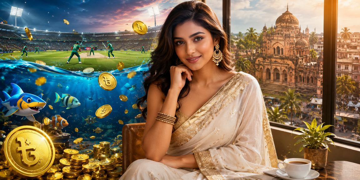 বাংলাদেশে ক্রিকেট বেটিং উপভোগ করছেন একজন নারী